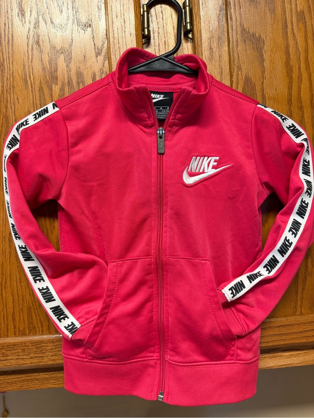 Girls Nike Pink Track Jacket Size S (5-6 YRS)